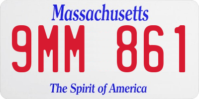 MA license plate 9MM861
