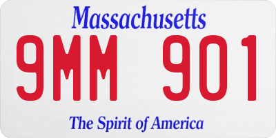 MA license plate 9MM901