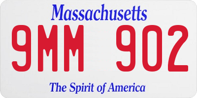 MA license plate 9MM902