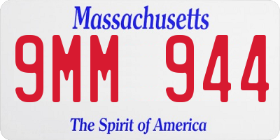 MA license plate 9MM944