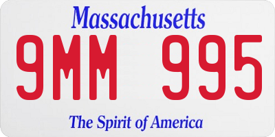 MA license plate 9MM995