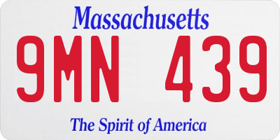 MA license plate 9MN439