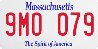 MA license plate 9MO079