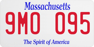 MA license plate 9MO095