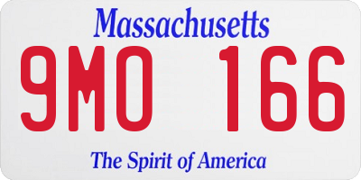 MA license plate 9MO166
