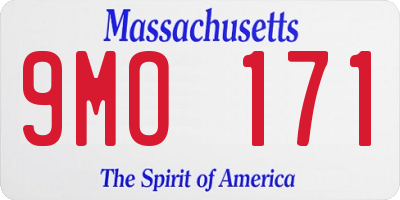 MA license plate 9MO171