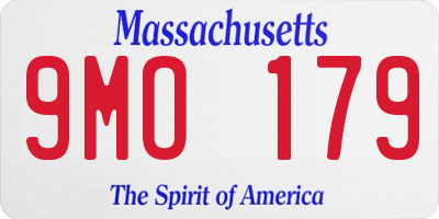 MA license plate 9MO179
