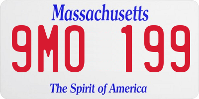MA license plate 9MO199