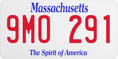 MA license plate 9MO291