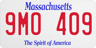 MA license plate 9MO409