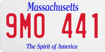 MA license plate 9MO441