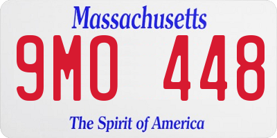 MA license plate 9MO448