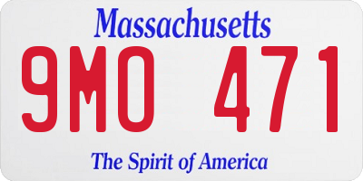 MA license plate 9MO471