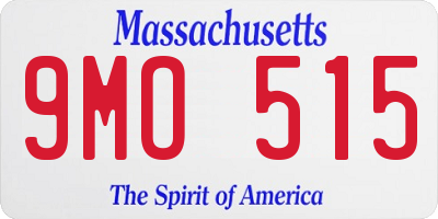 MA license plate 9MO515