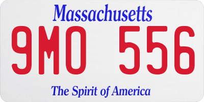 MA license plate 9MO556