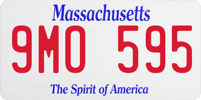 MA license plate 9MO595