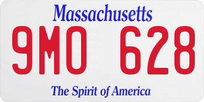 MA license plate 9MO628