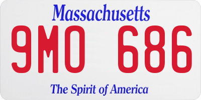 MA license plate 9MO686