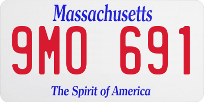 MA license plate 9MO691