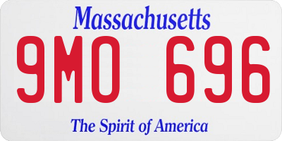 MA license plate 9MO696