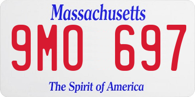 MA license plate 9MO697