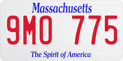 MA license plate 9MO775
