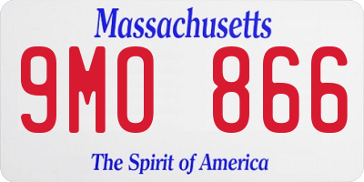 MA license plate 9MO866