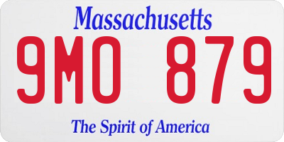 MA license plate 9MO879