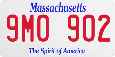 MA license plate 9MO902