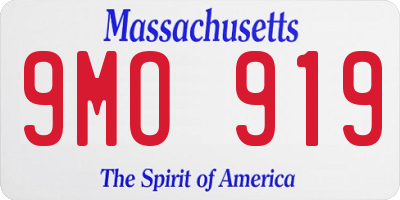 MA license plate 9MO919