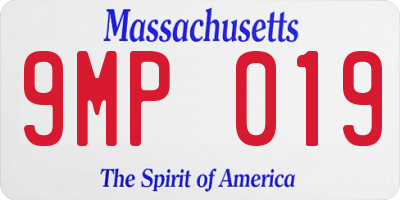 MA license plate 9MP019