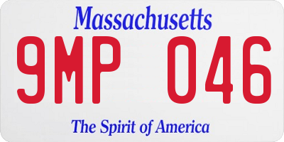 MA license plate 9MP046