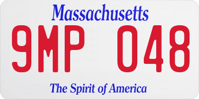 MA license plate 9MP048
