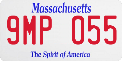 MA license plate 9MP055