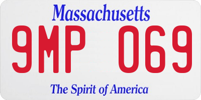 MA license plate 9MP069