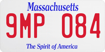 MA license plate 9MP084