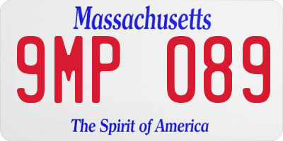 MA license plate 9MP089