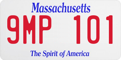 MA license plate 9MP101