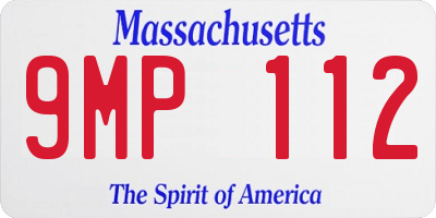 MA license plate 9MP112