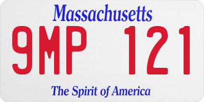 MA license plate 9MP121