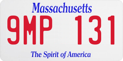 MA license plate 9MP131