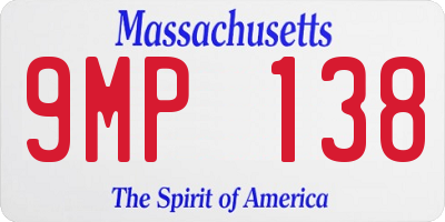 MA license plate 9MP138