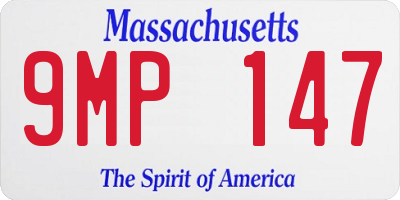 MA license plate 9MP147