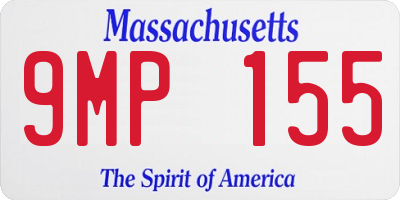 MA license plate 9MP155