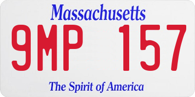 MA license plate 9MP157