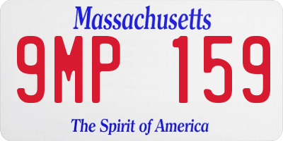 MA license plate 9MP159
