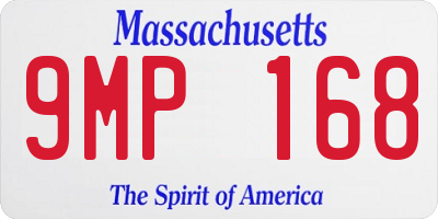 MA license plate 9MP168