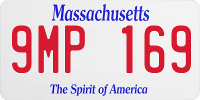 MA license plate 9MP169