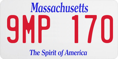 MA license plate 9MP170