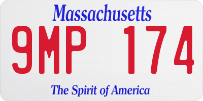 MA license plate 9MP174